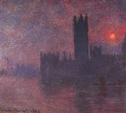 Claude Monet Houses of Parliament at Sunset oil painting on canvas
